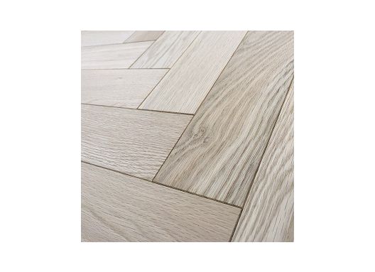 Oak herringbone unfinished floor
