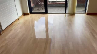 Beautiful engineered beech flooring, 3 thick coats of lacquer for future durability