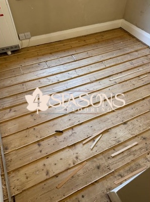 victorian pine floor gap filling taunton